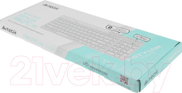 Изображение товара Клавиатура A4Tech Fstyler FBK27C AS (белый)
