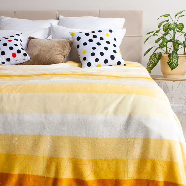 Изображение товара Плед Casa Conforte Kamelia 200x220 / 6155411 (желтый)