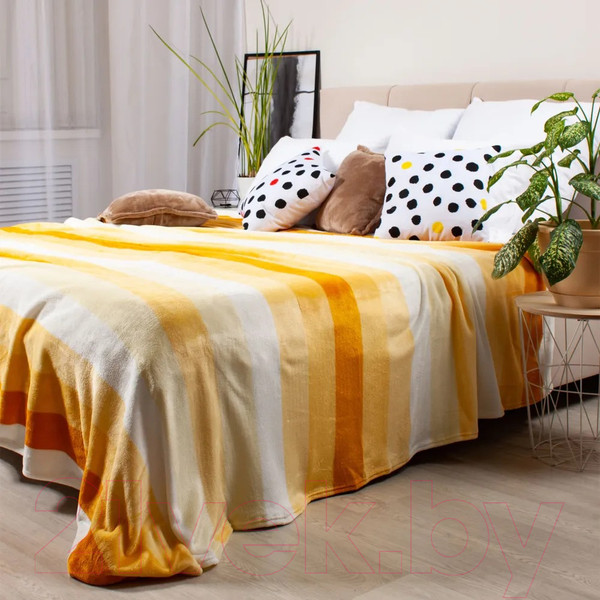 Изображение товара Плед Casa Conforte Kamelia 200x220 / 6155411 (желтый)