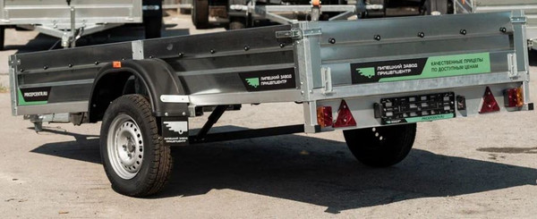 Изображение товара Прицеп для автомобиля ТитаН 3015 (1ос, 30см борт, без тента)