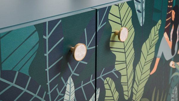 Изображение товара Тумба Mobi Либера 16.230.01 (бензин 0244 SU/белый PE шагрень)