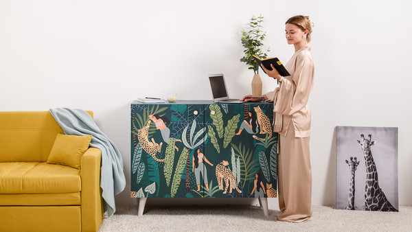 Изображение товара Тумба Mobi Либера 16.230.01 (бензин 0244 SU/белый PE шагрень)