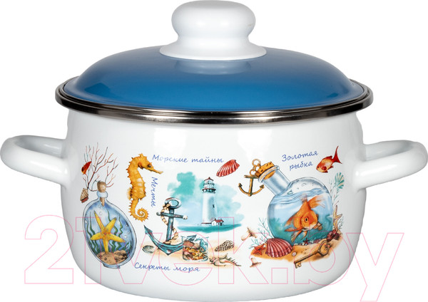 Изображение товара Кастрюля СтальЭмаль Золотая рыбка / 6RС161М