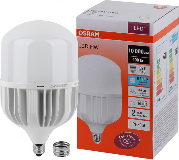 Изображение товара Лампа Osram LED LV HW 100SW/865 230V E27/E40 / 4099854121746