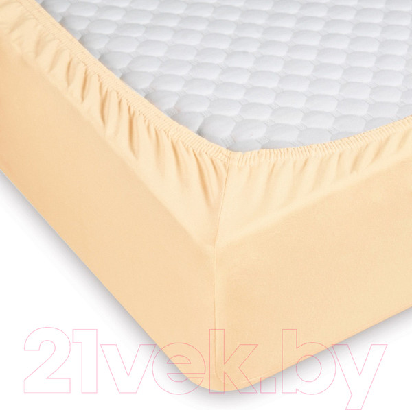 Изображение товара Простыня Milanika Светло-персиковый 180x200x20 (трикотаж)