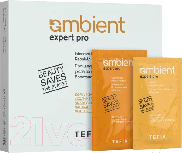 Изображение товара Набор косметики для волос Tefia Процедура интенсивного ухода Восстановление и питание (5x10мл+5x20мл)