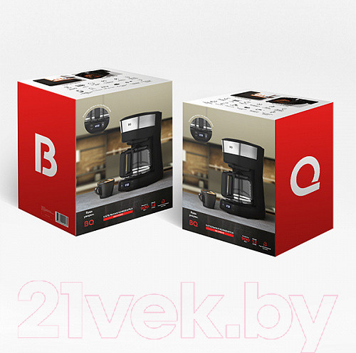 Изображение товара Капельная кофеварка BQ CM1000 (черный/стальной)