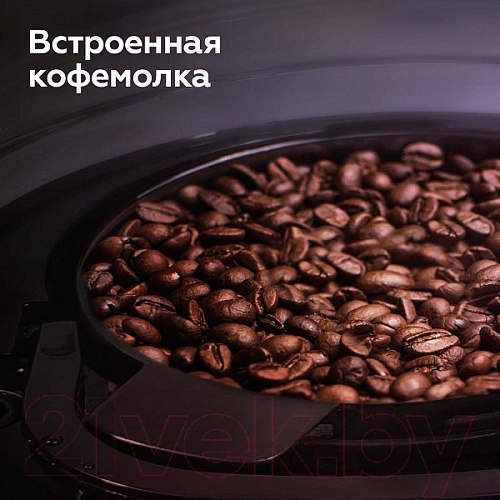 Изображение товара Капельная кофеварка BQ CM1009 со встроенной кофемолкой (черный/стальной)