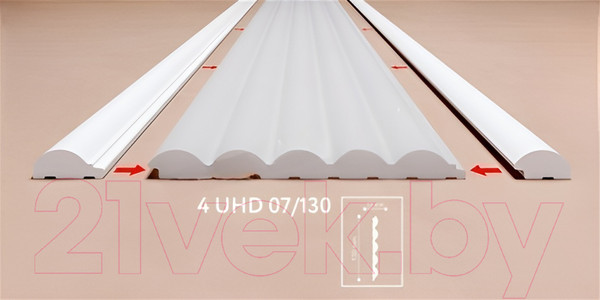 Изображение товара Панель ПВХ SOLID 4 UHD 07/130 (130x2800, белый)