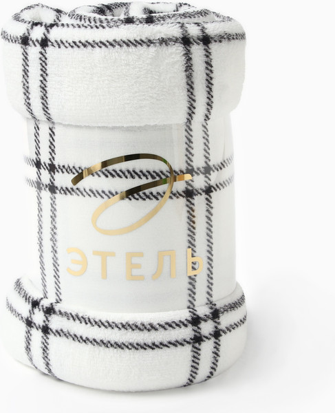 Изображение товара Плед Этель Клетка 180x200 / 10359412 (корал-флис)