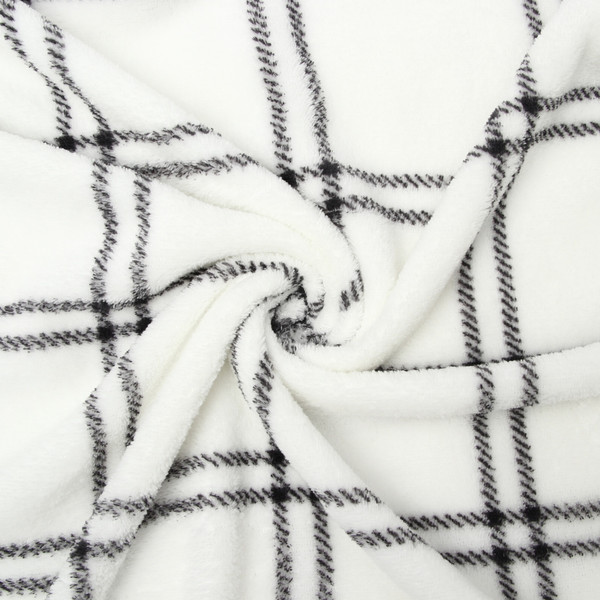 Изображение товара Плед Этель Клетка 180x200 / 10359412 (корал-флис)