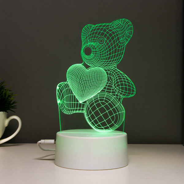 Изображение товара Ночник Risalux Мишутка / 6923348 (белый)