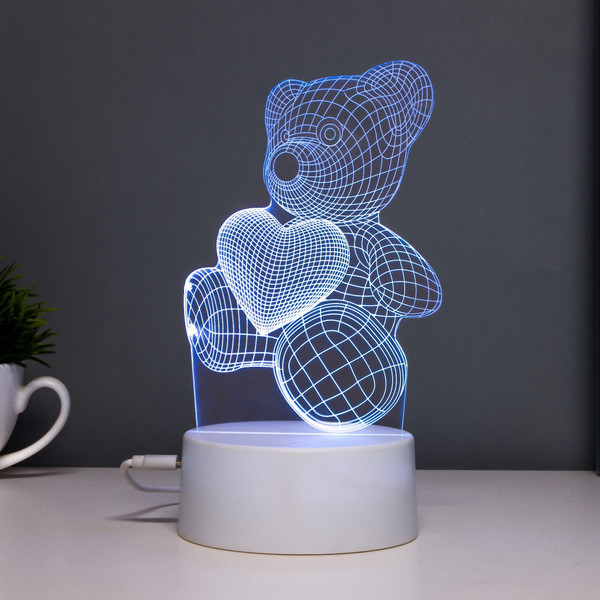 Изображение товара Ночник Risalux Мишутка / 6923348 (белый)