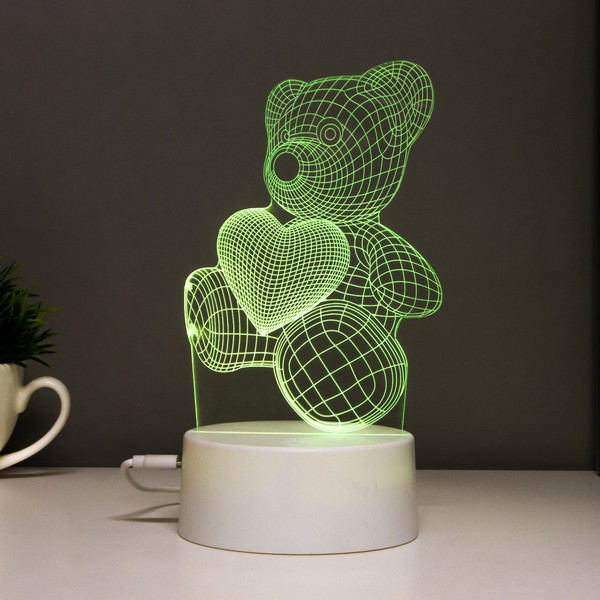 Изображение товара Ночник Risalux Мишутка / 6923348 (белый)