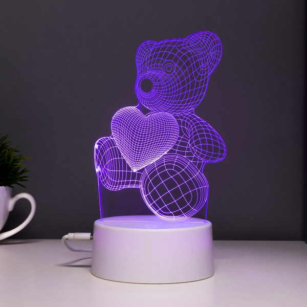 Изображение товара Ночник Risalux Мишутка / 6923348 (белый)