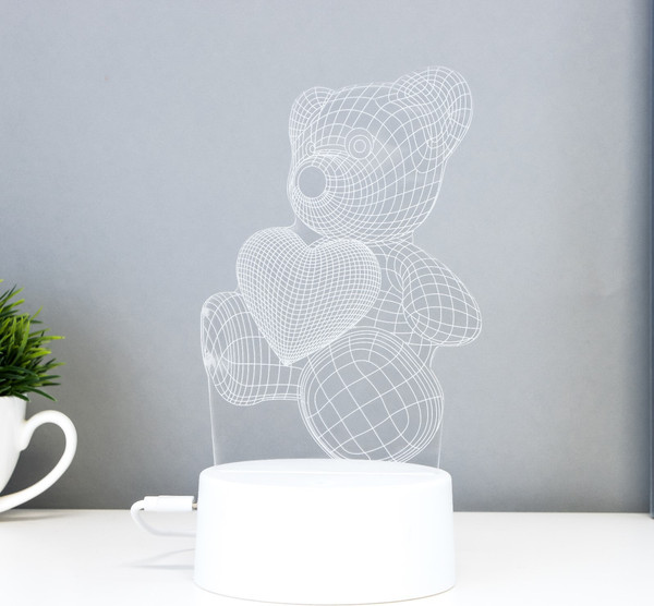 Изображение товара Ночник Risalux Мишутка / 6923348 (белый)