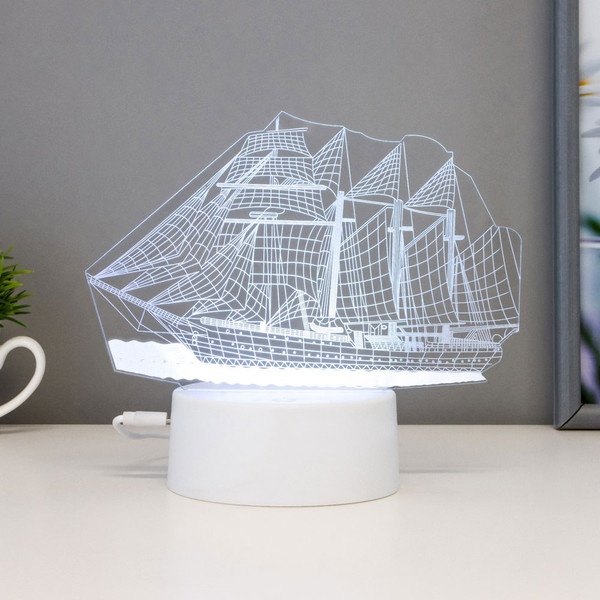 Изображение товара Ночник Risalux Фрегат / 6923343 (белый)