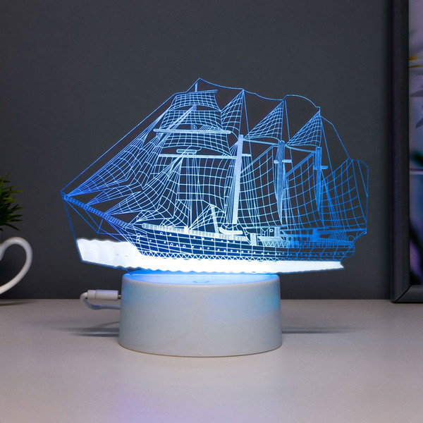 Изображение товара Ночник Risalux Фрегат / 6923343 (белый)