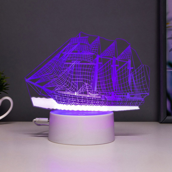 Изображение товара Ночник Risalux Фрегат / 6923343 (белый)