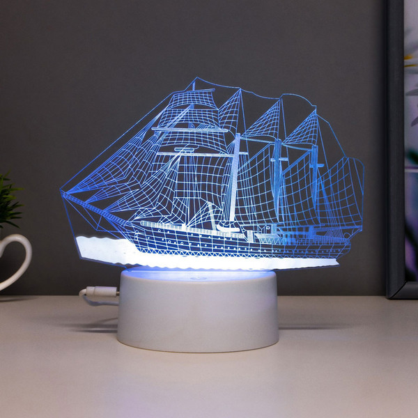 Изображение товара Ночник Risalux Фрегат / 6923343 (белый)