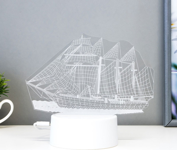 Изображение товара Ночник Risalux Фрегат / 6923343 (белый)