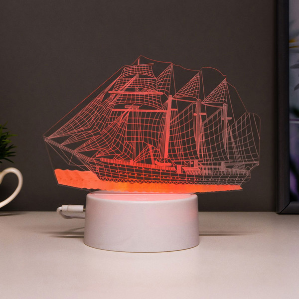 Изображение товара Ночник Risalux Фрегат / 6923343 (белый)