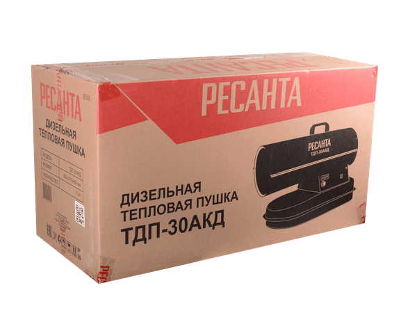 Изображение товара Тепловая пушка дизельная Ресанта ТДП-30АКД / 67/1/62