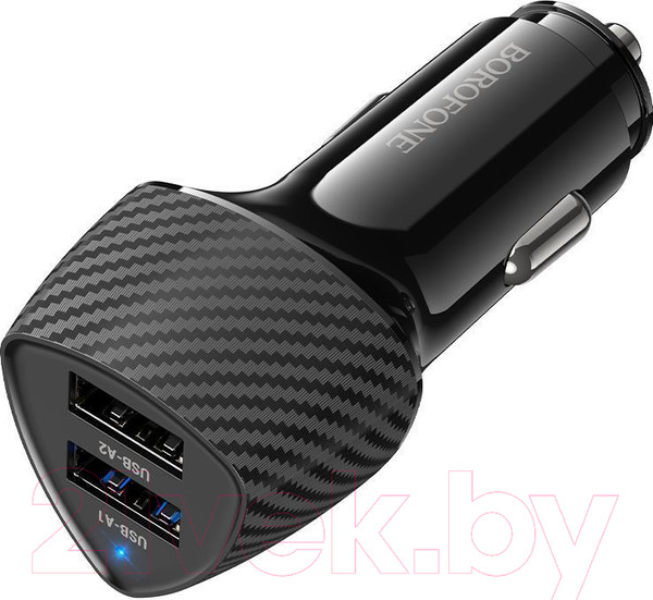 Изображение товара Адаптер питания автомобильный Borofone BZ31A (черный)