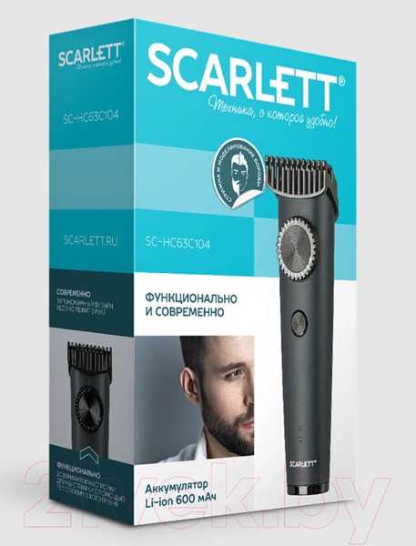 Изображение товара Машинка для стрижки волос Scarlett SC-HC63C104