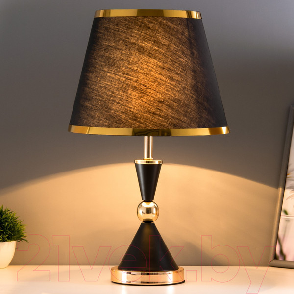 Изображение товара Прикроватная лампа Risalux Елизавета 7879363 (черный/золото)