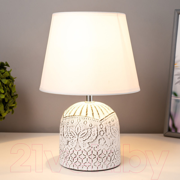 Изображение товара Прикроватная лампа Risalux Каролина 7985080 (белый/черный)