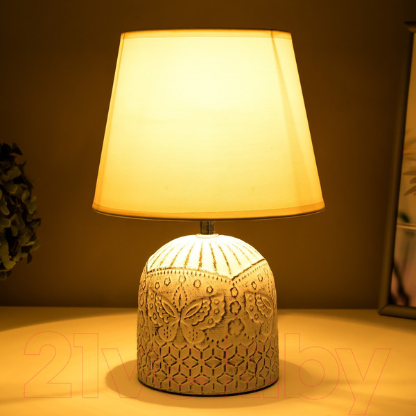 Изображение товара Прикроватная лампа Risalux Каролина 7985080 (белый/черный)