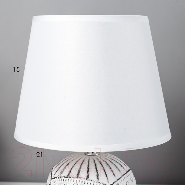 Изображение товара Прикроватная лампа Risalux Каролина 7985080 (белый/черный)