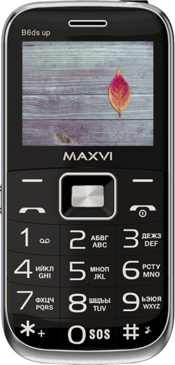 Изображение товара Мобильный телефон Maxvi B6ds up (черный)