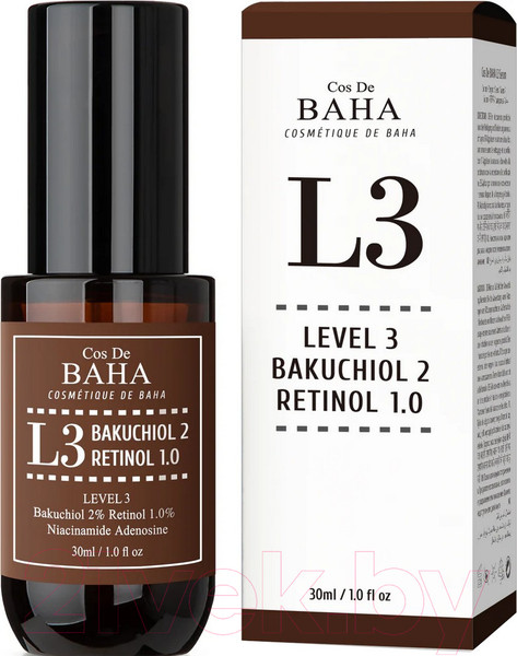 Изображение товара Сыворотка для лица Cos de Baha Bakuchiol & Retinol Serum L3 (30мл)
