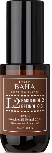 Изображение товара Сыворотка для лица Cos de Baha Bakuchiol & Retinol Serum L2 (30мл)