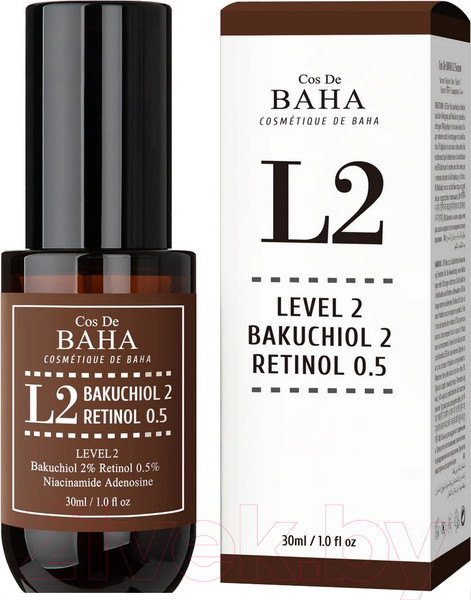 Изображение товара Сыворотка для лица Cos de Baha Bakuchiol & Retinol Serum L2 (30мл)