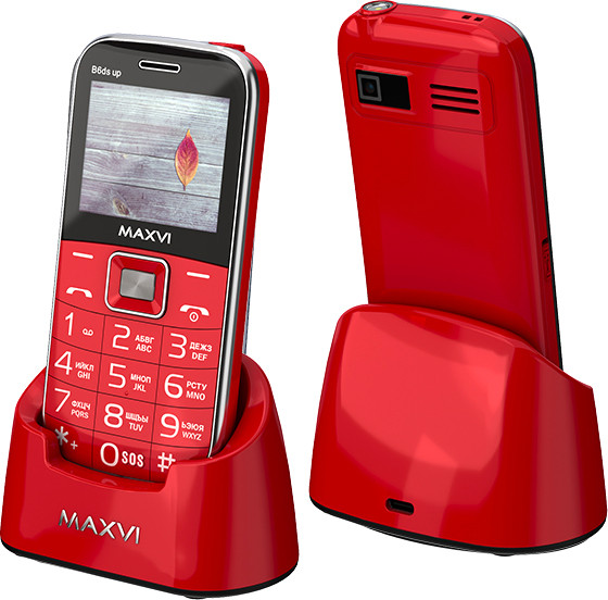 Изображение товара Мобильный телефон Maxvi B6ds up (красный)