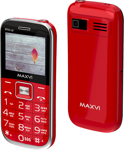 Изображение товара Мобильный телефон Maxvi B6ds up (красный)
