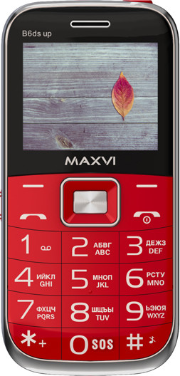 Изображение товара Мобильный телефон Maxvi B6ds up (красный)