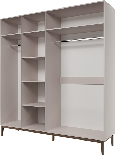 Изображение товара Шкаф Bravo Мебель Гориция ШР-4 (персидский жемчуг/лак льняной)