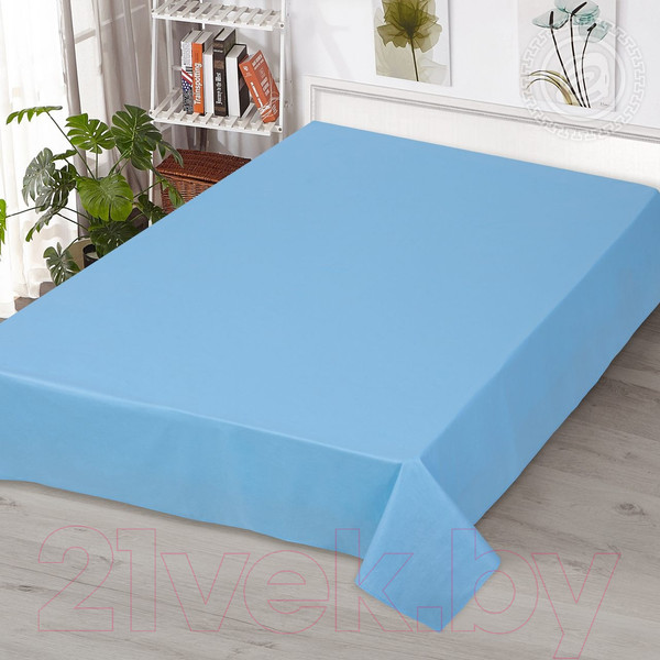 Изображение товара Простыня АртПостель Голубой 972 (215x150)