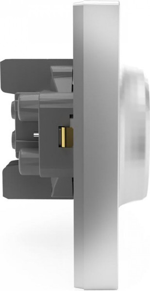 Изображение товара Розетка Tokov Electric Pixel TKE-PX-R2FZSF-C03 (алюминий)