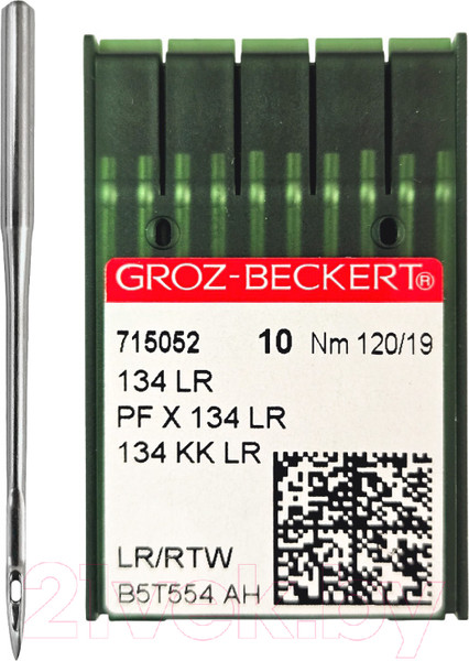 Изображение товара Набор игл для промышленной швейной машины Groz-Beckert 134 LR 120 GB-10 (для кожи)