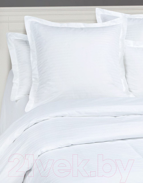 Изображение товара Комплект постельного белья АртПостель Белый 867/1 (страйп-сатин)
