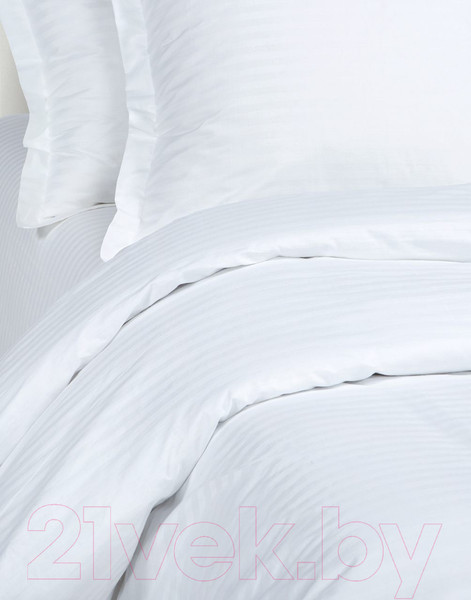 Изображение товара Комплект постельного белья АртПостель Белый 867/1 (страйп-сатин)