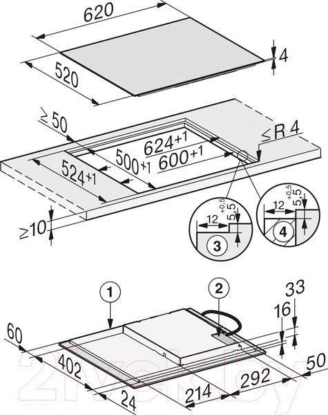 Изображение товара Индукционная варочная панель Miele KM 7361 FR