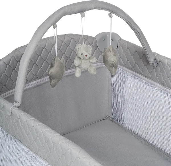 Изображение товара Кровать-манеж INDIGO Bon-Bon Toy (светло-серый)
