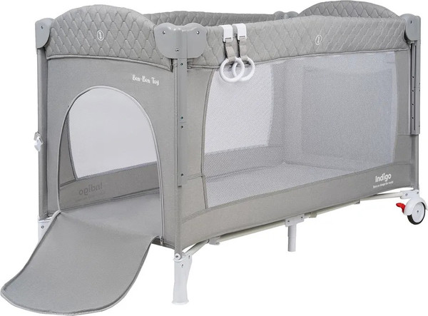 Изображение товара Кровать-манеж INDIGO Bon-Bon Toy (светло-серый)