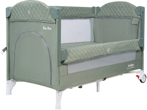 Изображение товара Кровать-манеж INDIGO Bon-Bon (зеленый)